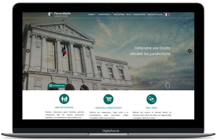 Création site internet pas cher pour avocat