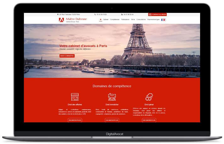 Créer site internet avocat pas cher et rapide