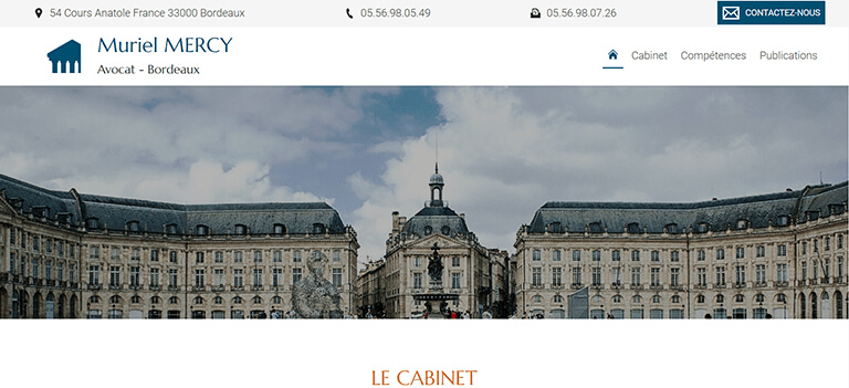 création de site internet avocat à Bordeaux