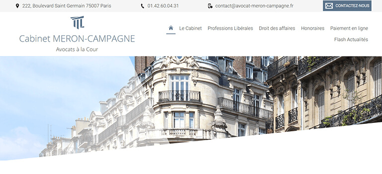 création de site internet avocat à Paris
