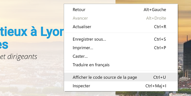 Inspecter l'élément