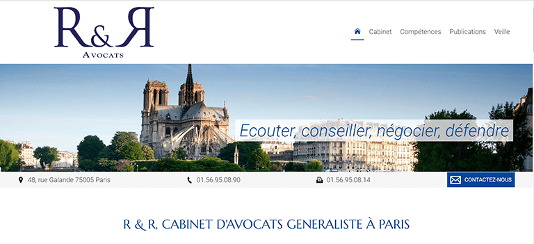 recommandation agence web création de site avocat 